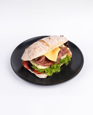 چاباتا بیکن و تخم‌مرغ