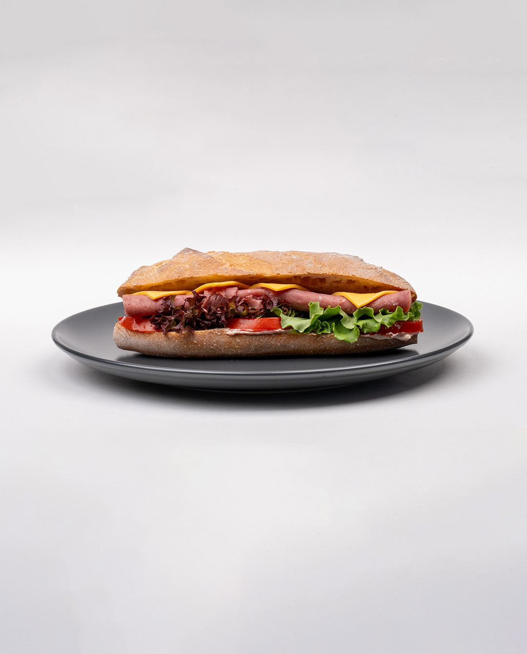 ساندویچ باگت ژامبون استیک