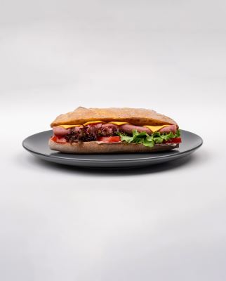 ساندویچ باگت ژامبون استیک