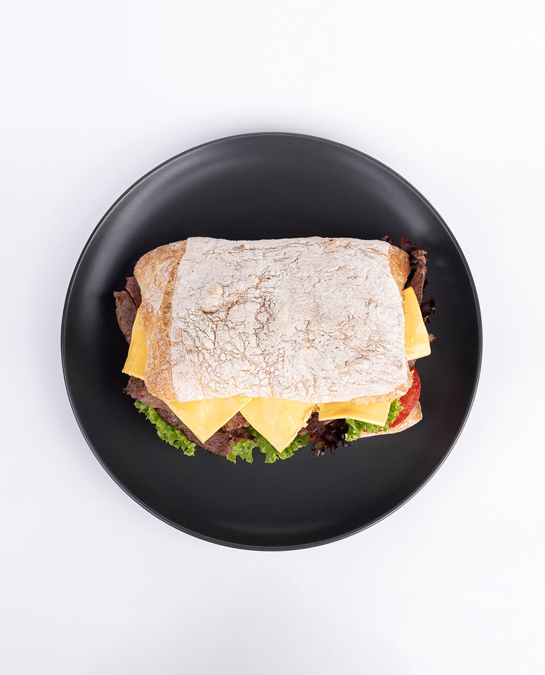 چاباتا استیک و قارچ