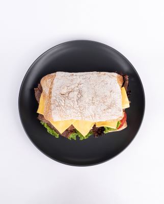 چاباتا استیک و قارچ